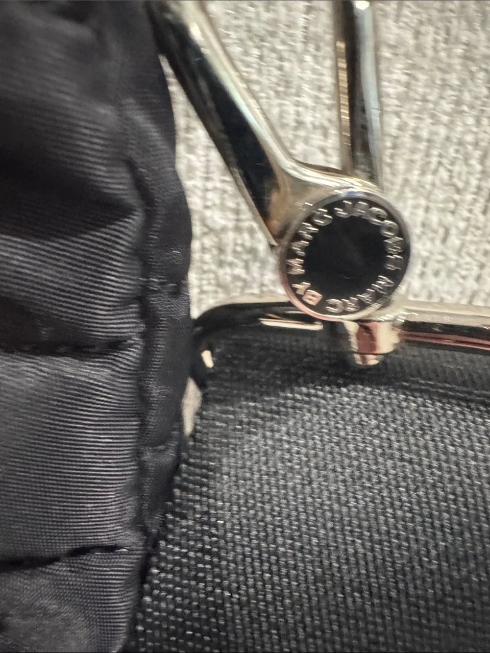 Marc by Marc Jacobs Black Quilted Laptop Bag with Crossbody Strap